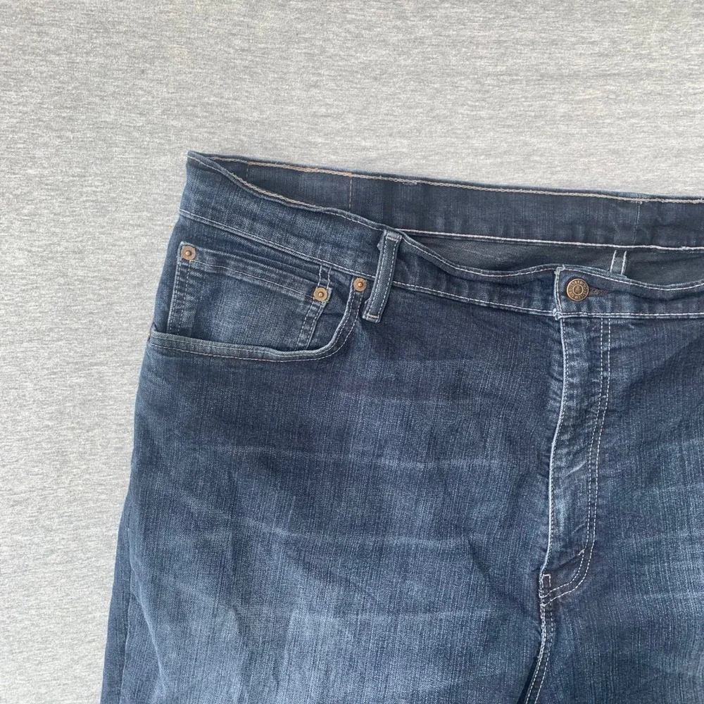 Levis 559 Relaxed Straight Jeans Mens 46x30 Dark Wash Blue Denim